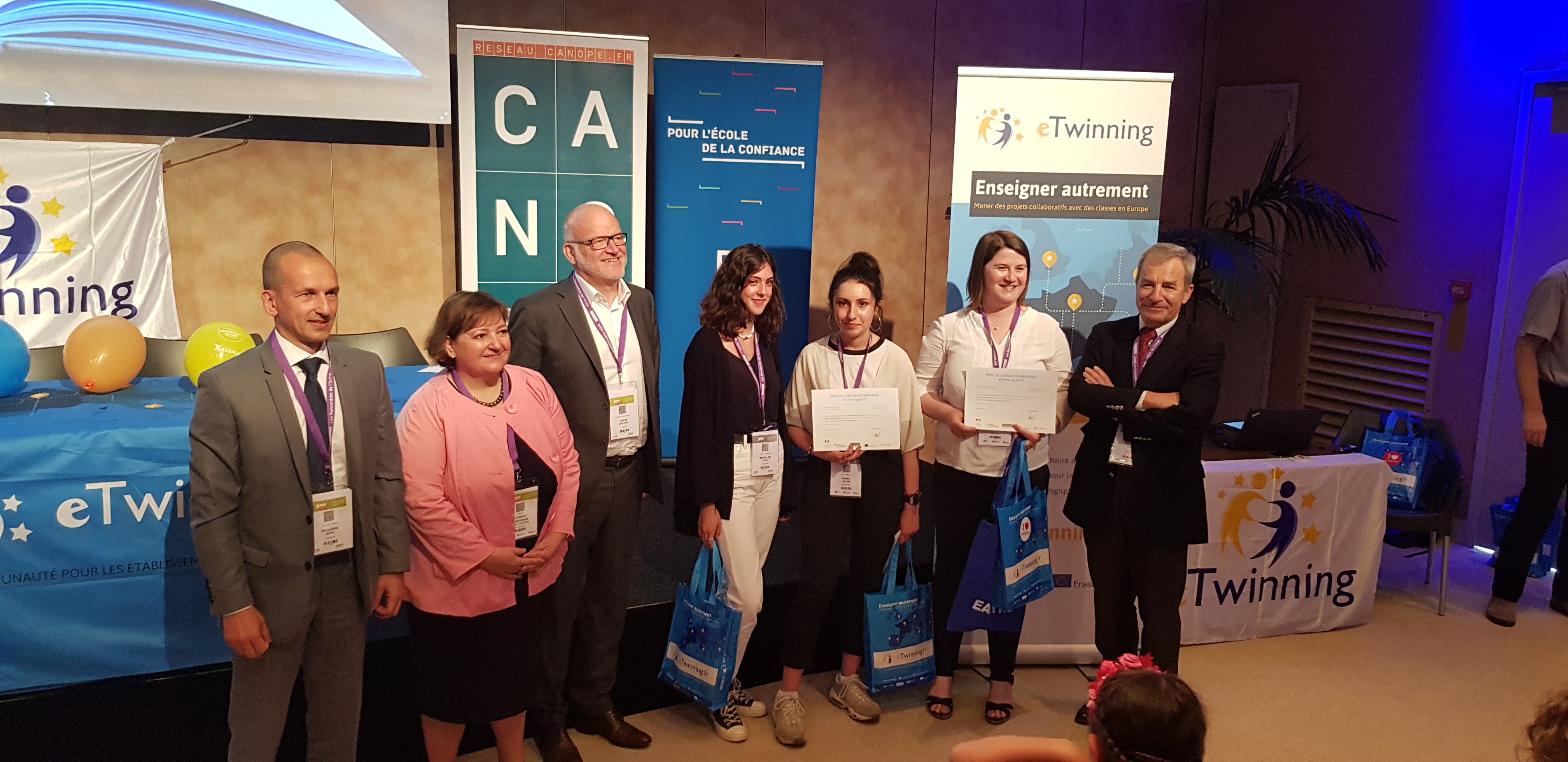 Cérémonie de remise du prix national d’eTwinning