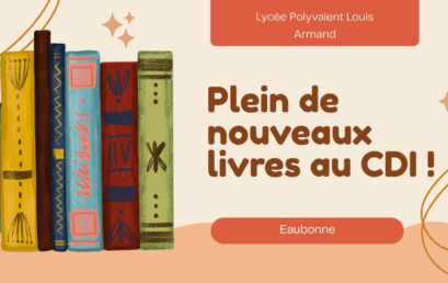 Le CDI du lycée Louis Armand fait le plein de livres pour la nouvelle année !